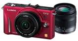 【促销】日本原装松下GF2W 红色双头套机 含14mm/F2.5、14-42mm/F3.5镜头 DMC-GF2 W-R