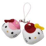 乐天限定款HELLO KITTY手机链价值580日元,日本乐天代购